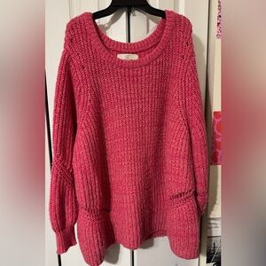 Loft Cozy Pink Knit Sweater
